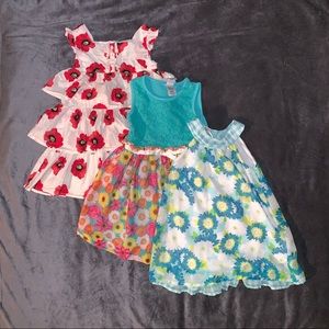 3 for 1 3T Floral Dresses